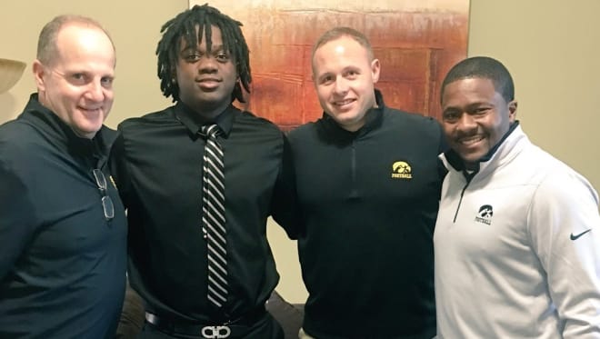 The Iowa coaching staff has landed a commitment from linebacker Jayden McDonald.