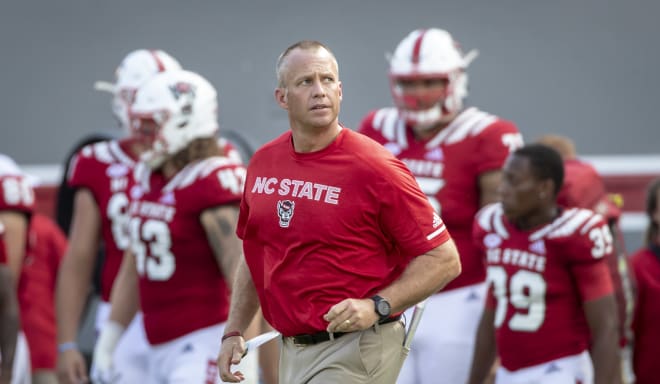 Head coach Dave Doeren hopes to get his first road Power Five win at NC State.