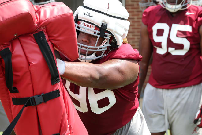 Alabama defensive lineman Tim Keenan III