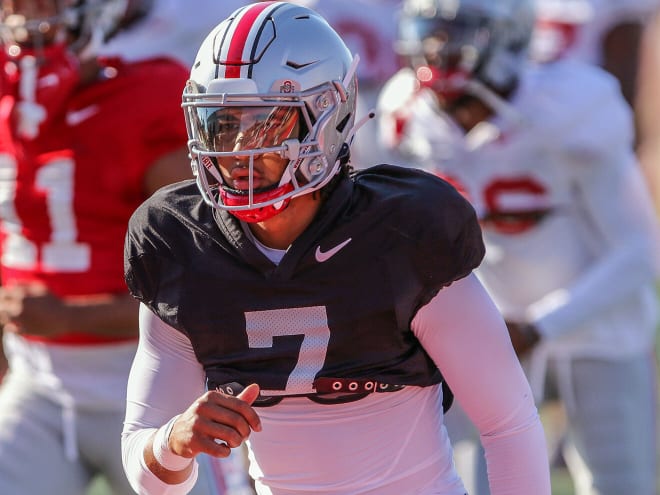 Will C.J. Stroud have more of a rushing presence in Ohio State's offense this season? (Birm/DTE)