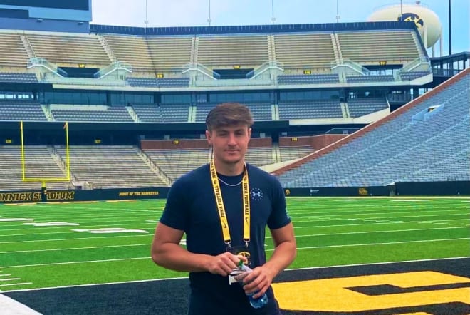 Quarterback Carson May gave his verbal commitment to the Iowa Hawkeyes today.