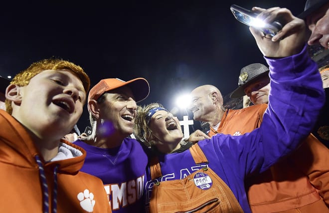 Swinney will have been at Clemson as an assistant coach and head coach 16 years next spring.