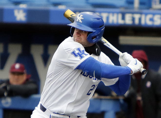 Kentucky's Jacob Plastiak hit a two-run, game-tying home run in the bottom of the ninth inning Wednesday to spark the Wildcats' 3-2 comeback victory over Bellarmine.