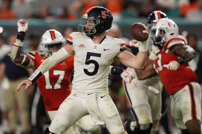 Brennan Armstrong was blunt in assessing his play at quarterback for UVa in Thursday's win at Miami.