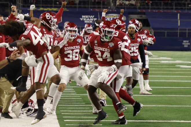 Oklahoma during last season's Cotton Bowl. 