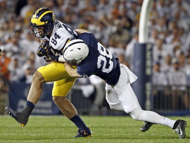 Michigan allowed a season-high seven sacks against Penn State, which severely limited its passing game. 