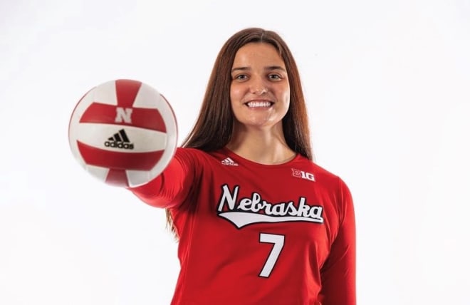 Nebraska volleyball middle blocker Rylee Gray