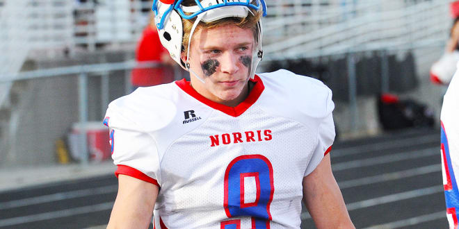 Norris senior-to-be Austin Schultz (9), an all-stater in two sports, will lead the Titans against Gretna in a great Class B season opener, one ranked No. 24 on Huskerland's list of top games for 2017.