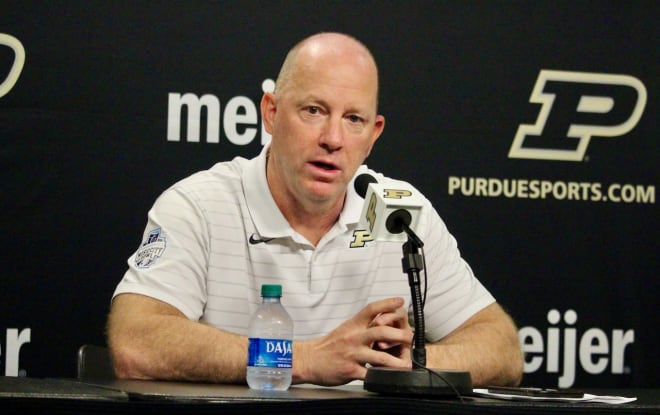 Purdue football coach Jeff Brohm