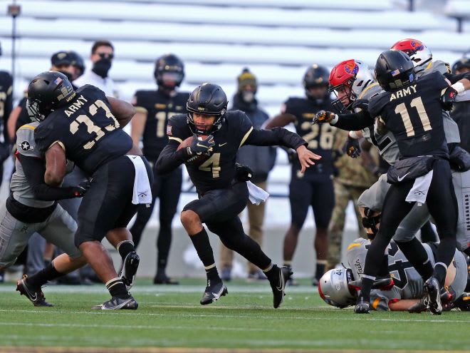 Christian Anderson stepped in for injured QB Tyhier Tyler and lead the Army on a 16 play/80-yard winning TD drive