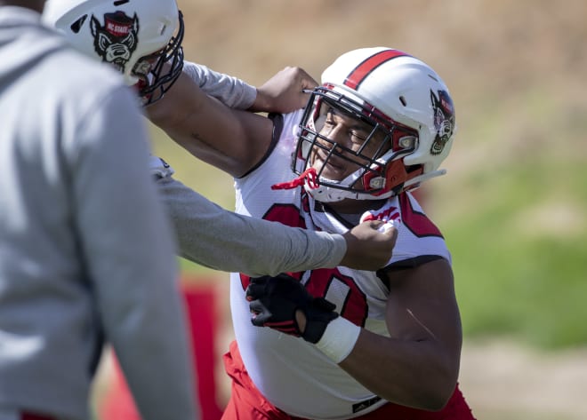 NC State Wolfpack football defensive lineman Savion Jackson