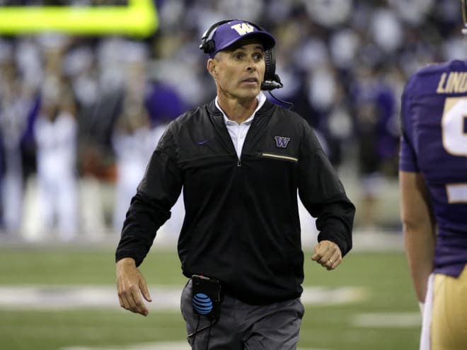 Chris Petersen's Washington Huskies sit atop the Pac-12 in the Rivals.com team rankings