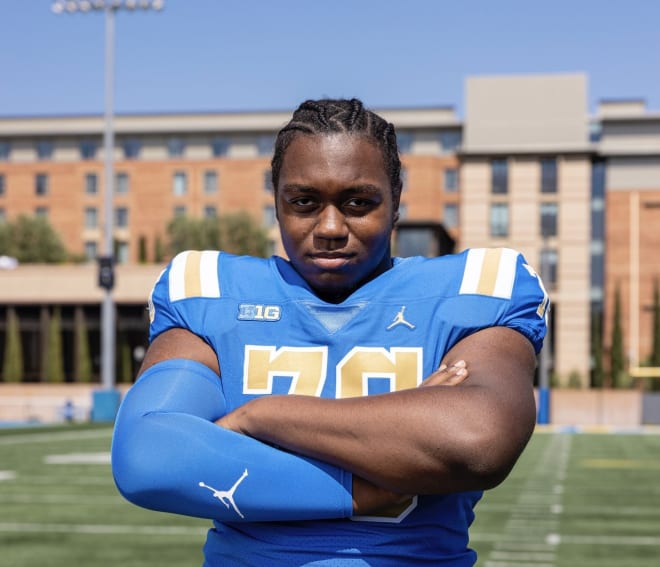 Three-star offensive lineman Demetri Manning on his official visit to UCLA this past weekend.