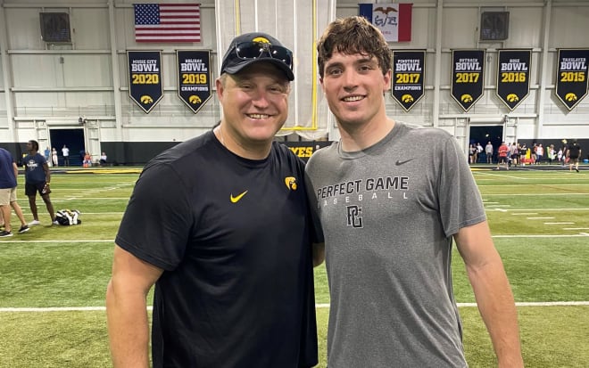 The Iowa Hawkeyes offer a scholarship to tight end Addison Ostrenga on Sunday.