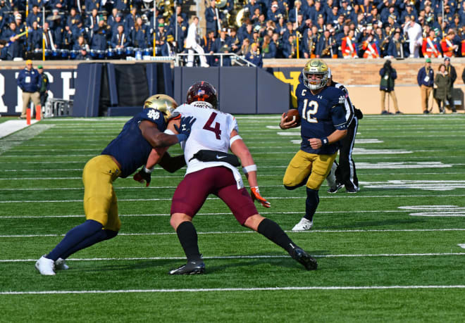 Ian book accounted for three touchdowns to lead Notre Dame over Virginia Tech