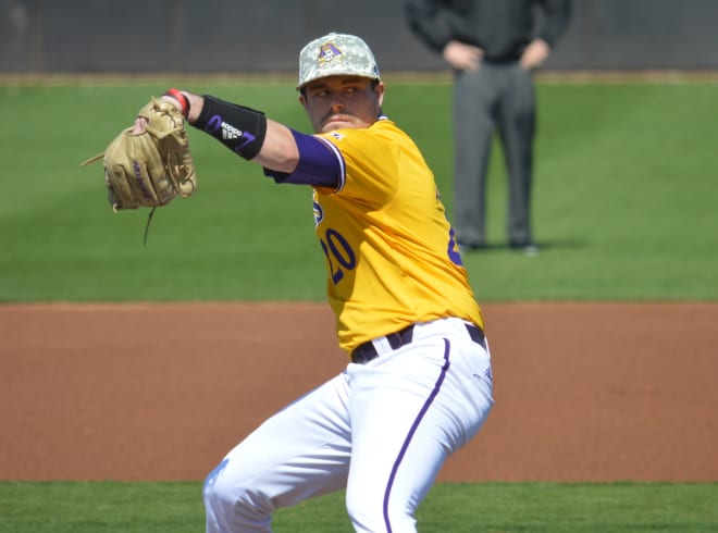 East Carolina right-hander Tyler Smith gave up just one run in 91 pitches in his Sunday start against Memphis.
