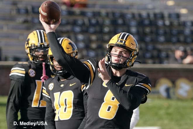 Bazelak started the game for Missouri, but he didn't finish it