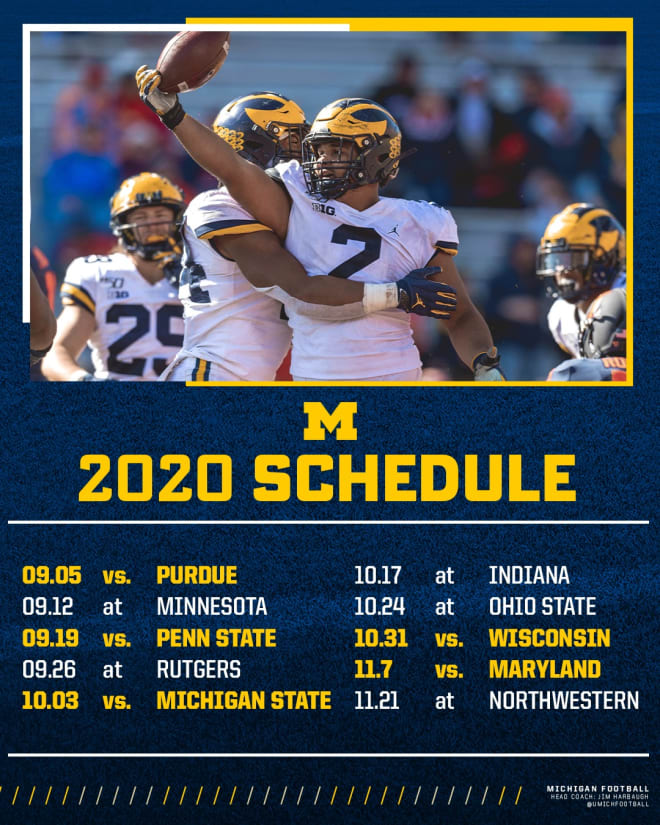 Michigan Football Schedule 2022 Printable Michigan Wolverines Football: Thoughts On The Revised Big Ten Schedule