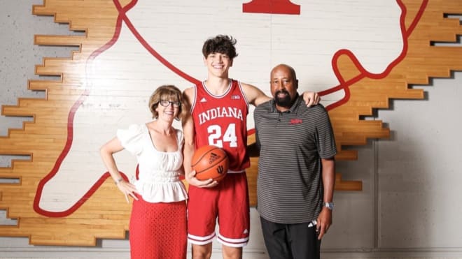 Indiana extended an offer to 2024 forward Raleigh Burgess. (@raleigh_burgess_