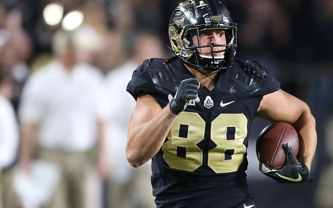 Purdue's tight end racked up 172 yards of offense Friday, including 62 on Cole Herdman's TD reception. 