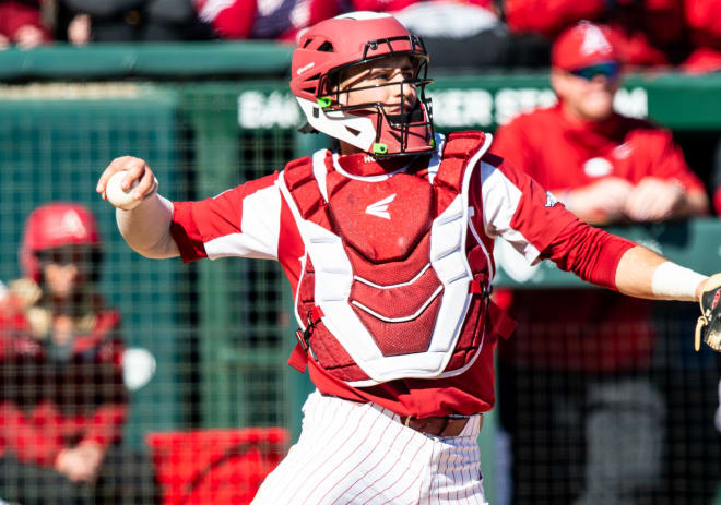 Casey Opitz has one of the best arms among catchers in college baseball.