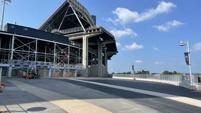 A look at the expanded Gate E outside of Beaver Stadium. BWI photo/Nate Bauer