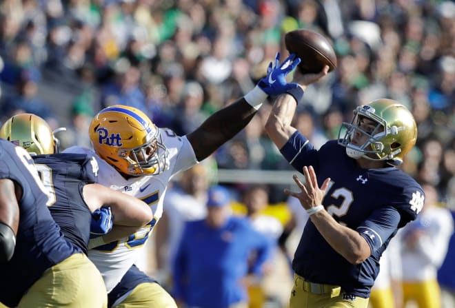 Notre Dame rallied to a 19-14 win versus Pitt in 2018, enabling it to reach the College Football Playoff.