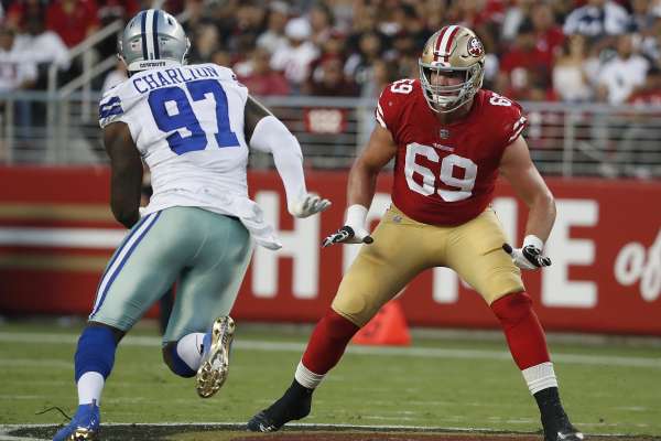 Mike McGlinchey has become a force at right tackle in his second season with the 49ers.