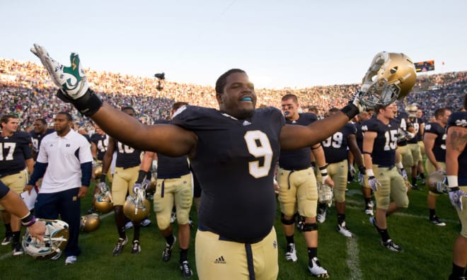 Notre Dame Fighting Irish football defensive lineman Louis Nix III