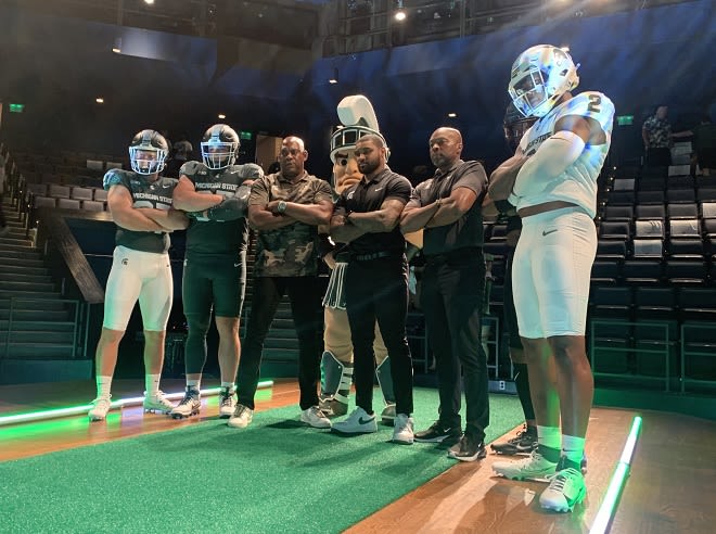 Michigan State reveals new uniforms at Spartan Dawg Con