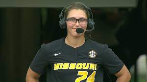 Laurin Krings struck out 12 in a complete game as Mizzou defeated Missouri State in the first game of the NCAA regional.