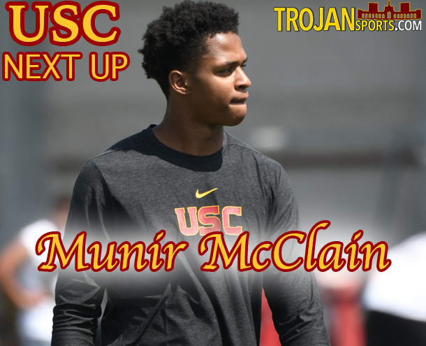 Munir McClain is one of four freshmen receivers who joined USC this summer.