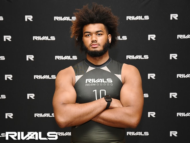 Four-star defensive end Christopher Burgess Jr., who's committed to Notre Dame's 2025 class, competed in the Rivals Five-Star in June.