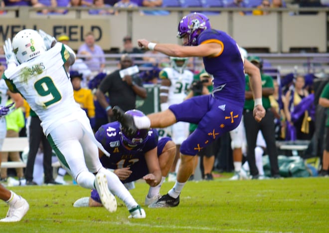 Jake Verity kept his field goal streak alive at 13 straight games and was named second team All-AAC on Wednesday.