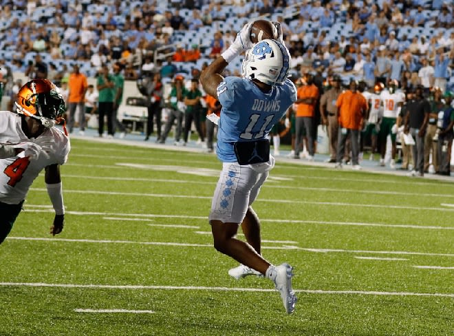 Josh Downs' return, and possibly Antoine Green's, for Saturday's game versus Notre Dame should give UNC a boost.