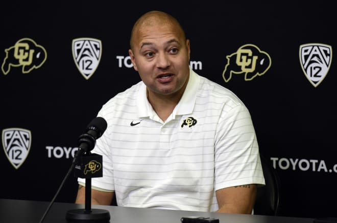 New CU wideouts coach Phil McGeoghan takes questions from the media during Wednesday's signing day press conferences 