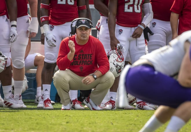 NC State Wolfpack football defensive coordinator Tony Gibson