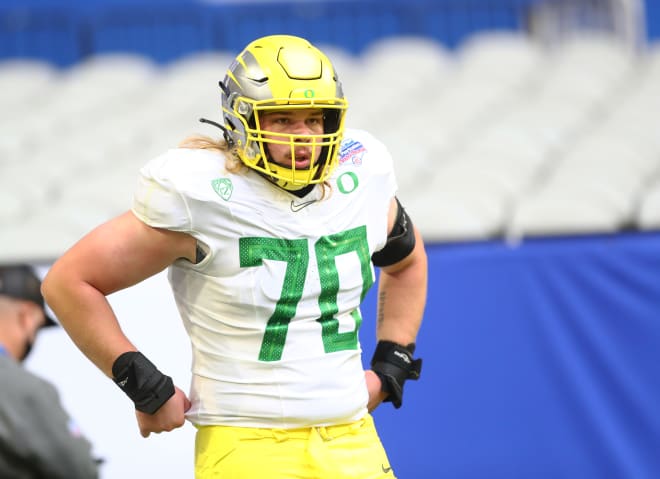 Oregon reserve offensive lineman Dawson Jaramillo has made the move to NC State.