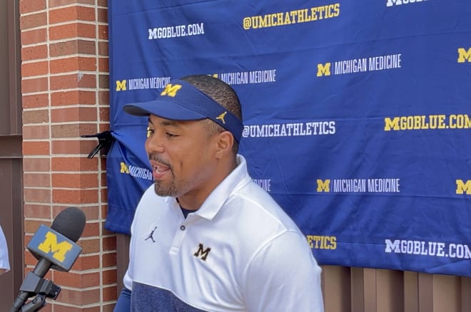 Michigan Wolverines football running backs coach Mike Hart is a big reason why U-M's offense has improved