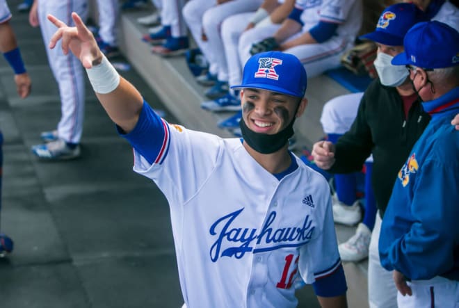 Former Kansas second baseman Tavian Josenberger joined the Diamond Hawgs on Saturday.