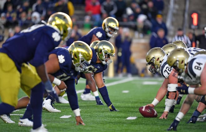 how-disciplined-notre-dame-navy-football-players-are-may-determine-if