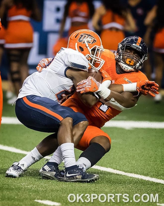 A shot from the UTSA v. UTEP five-overtime game in 2016.