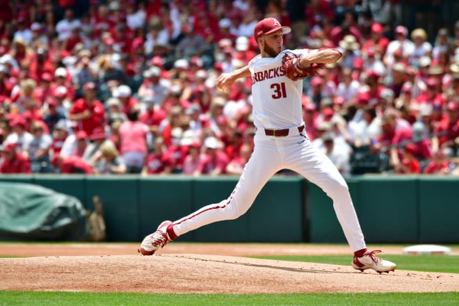 Caleb Bolden's final start with the Razorbacks came in the Fayetteville Regional against NJIT.