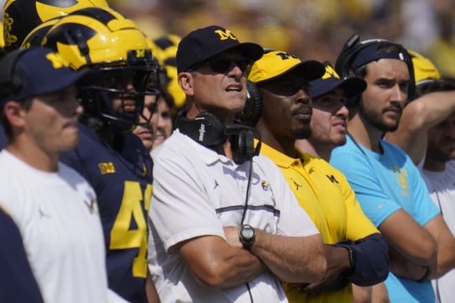 Michigan Wolverines head football coach Jim Harbaugh picked up his 52nd win as U-M's head man last week.