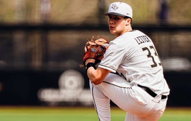 UCF's Cam Leiter made the all-freshman team and had 80 strikeouts in 2023.