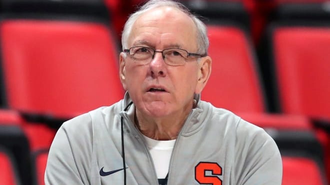 Syracuse basketball coach Jim Boeheim