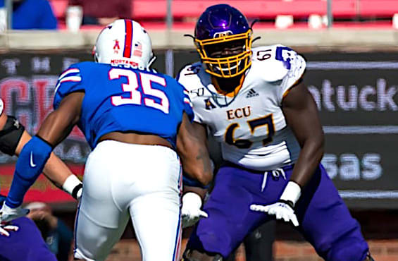 ECU offensive lineman D'Ante Smith will play in the Reese's Senior Bowl in Mobile, Alabama in January.