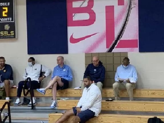 The North Carolina coaching staff was in full force at Peach Jam 