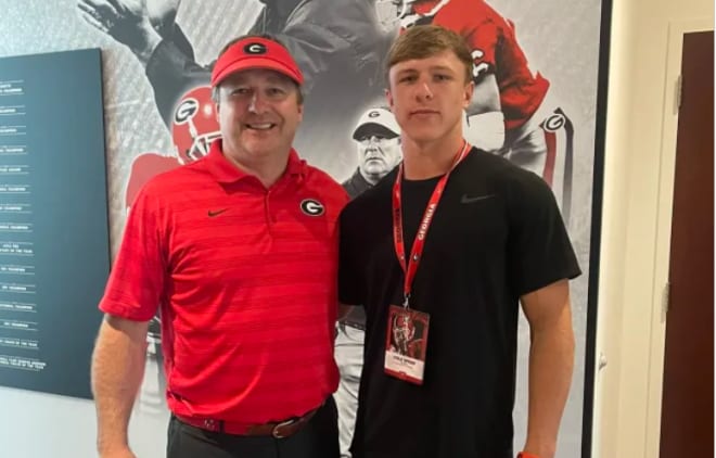 Cole Speer's physical nature stood out to head coach Kirby Smart.