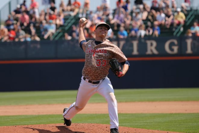 Newly-elected UVa Baseball Hall of Famer Connor Jones finished his college career with a 22-5 record and a 2.86 ERA.